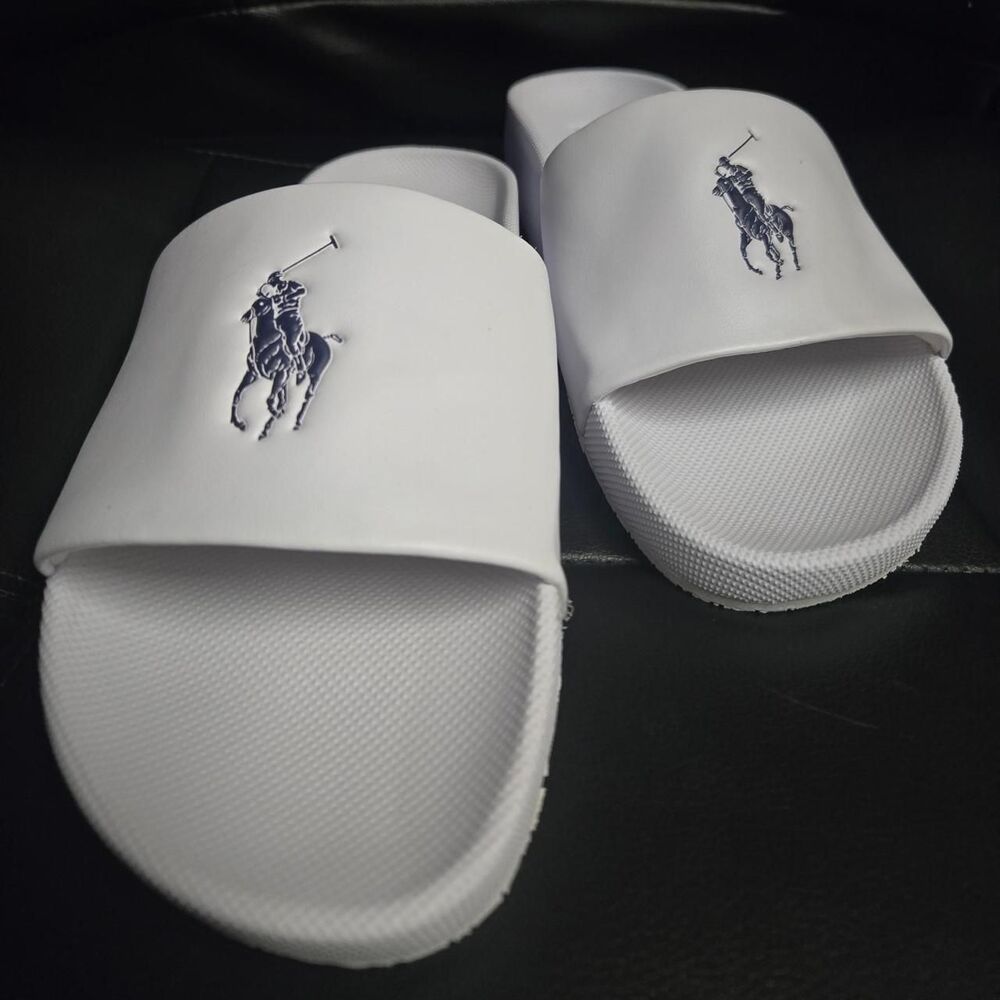 Polo-ralph-lauren Men's White Slides